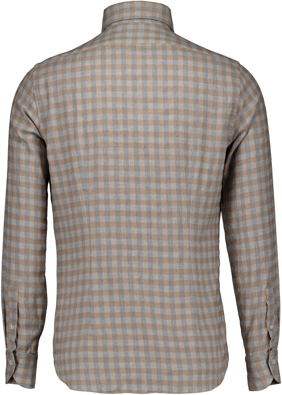Xacus Xacus Washed Shirt Lange Mouw Overhemden Beige 721ml/91338 Beige