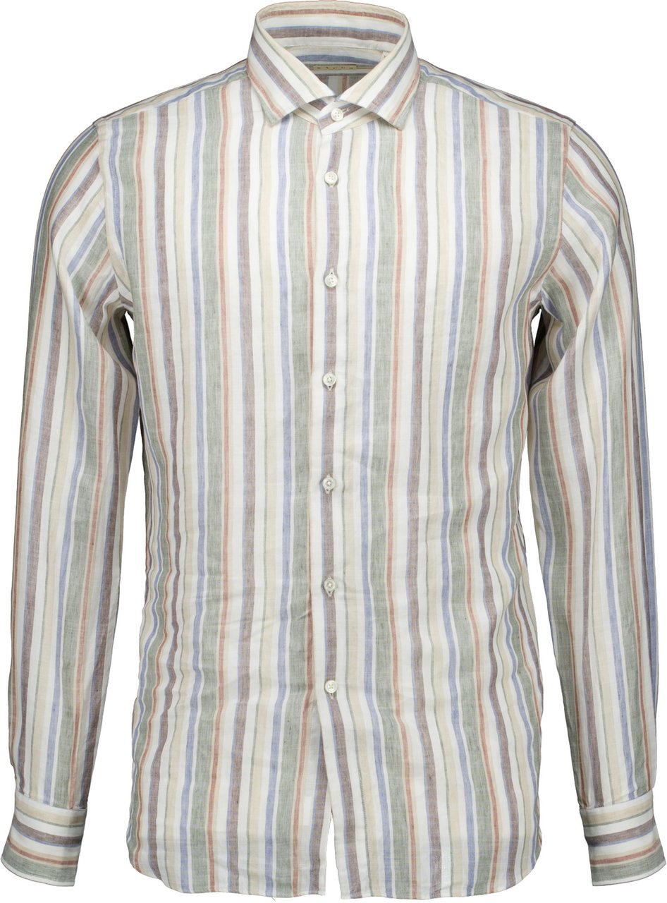 Xacus Xacus Washed Shirt Lange Mouw Overhemden Multicolor 748ml/21214 Divers