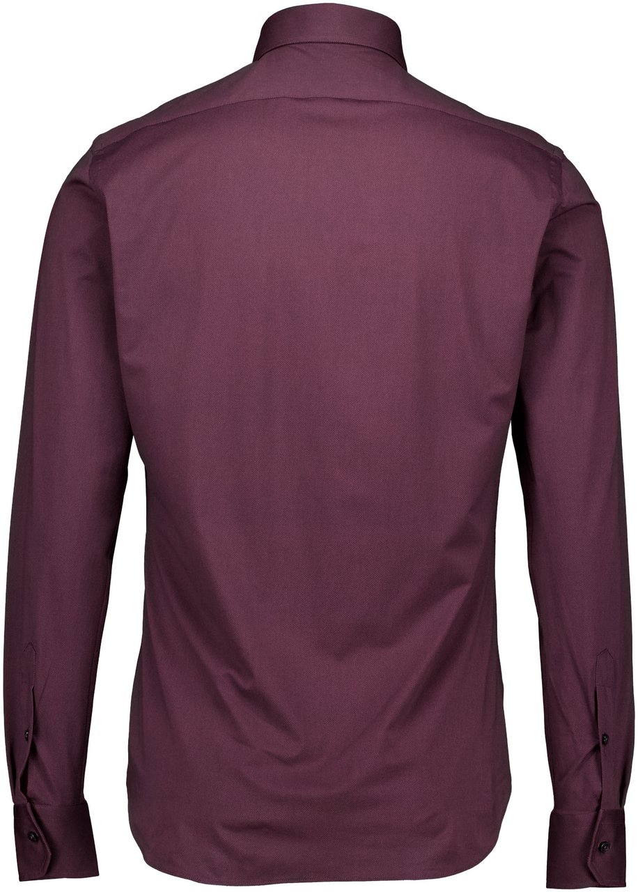 Xacus Active Shirt Lange Mouw Overhemden Bordeaux Act520ml/31616 Rood