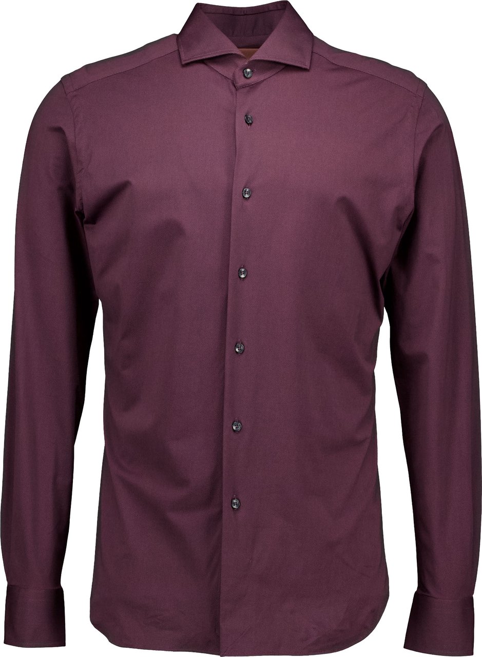 Xacus Active Shirt Lange Mouw Overhemden Bordeaux Act520ml/31616 Rood