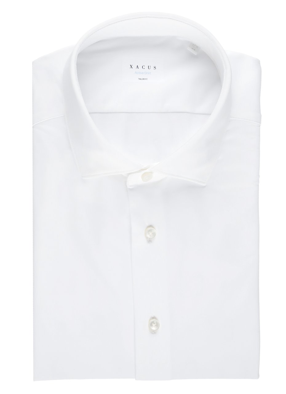 Xacus White Classic Collar Active Shirt Wit