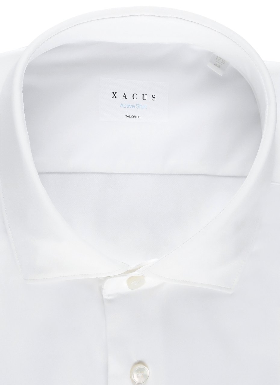 Xacus White Classic Collar Active Shirt Wit
