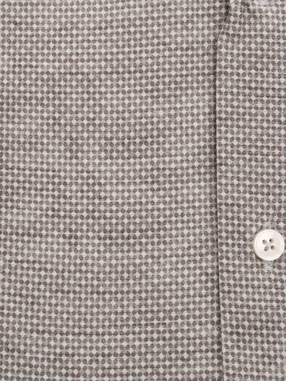 Xacus Checkered Casual Shirt with Classic Collar and Button Front Grijs