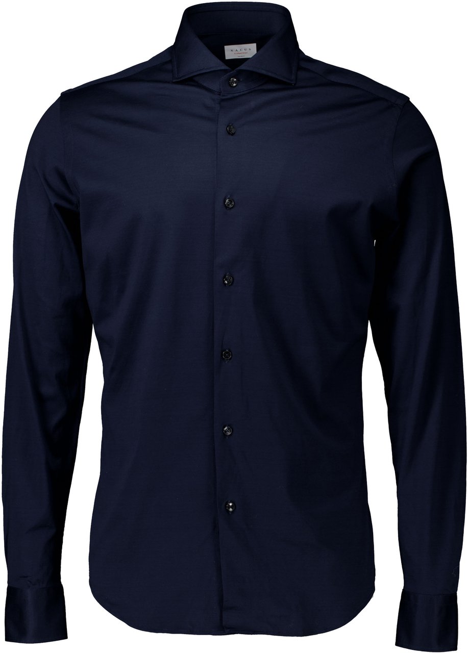 Xacus Xacus Lange Mouw Overhemden Donkerblauw J520ml/11462 Blauw