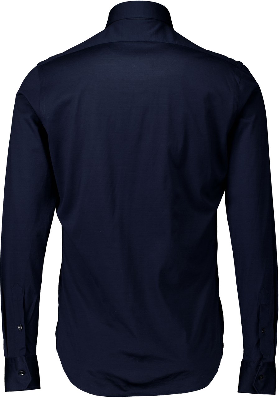 Xacus Xacus Lange Mouw Overhemden Donkerblauw J520ml/11462 Blauw