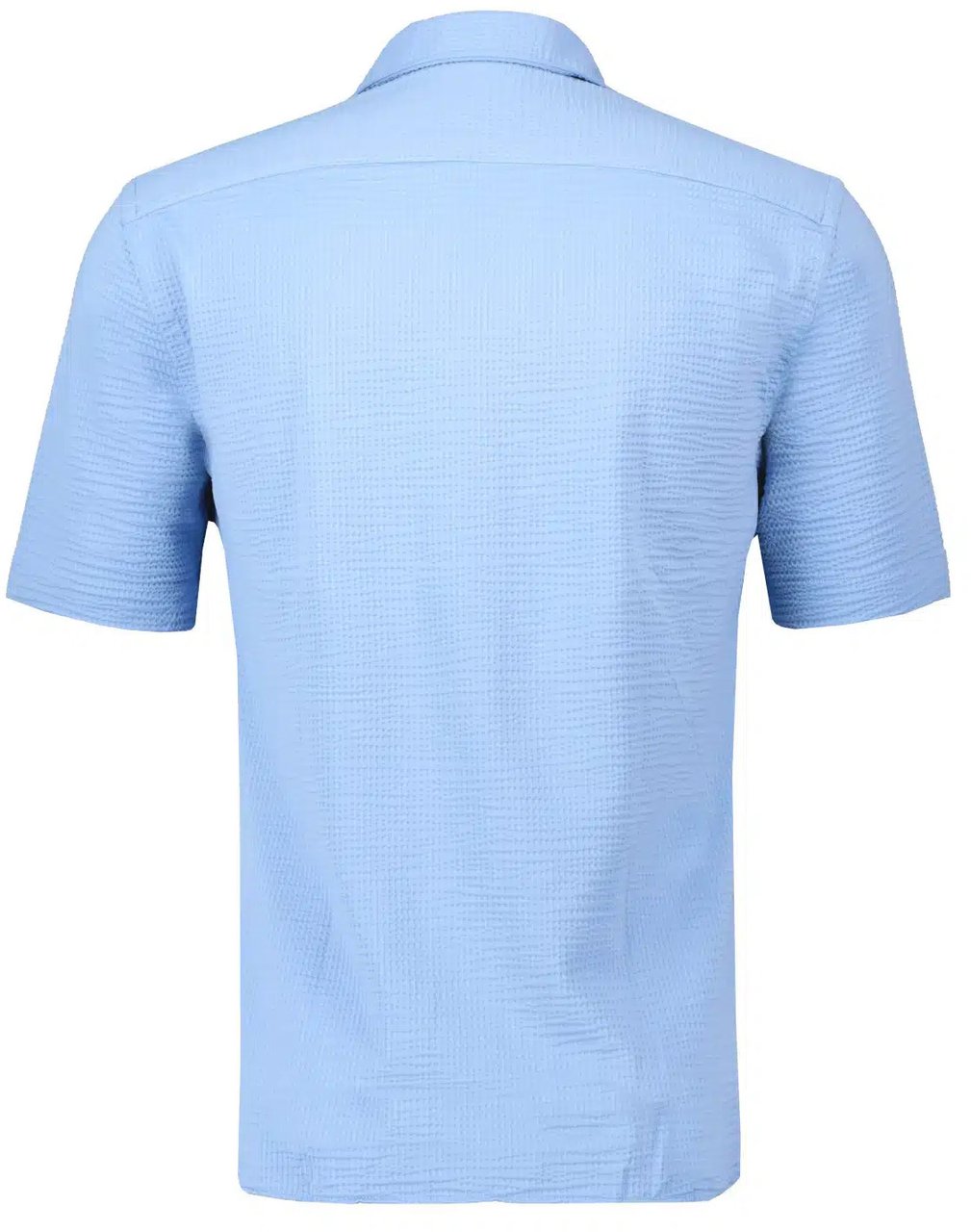 Xacus Active Seersucker Shirt Light Blue Blauw