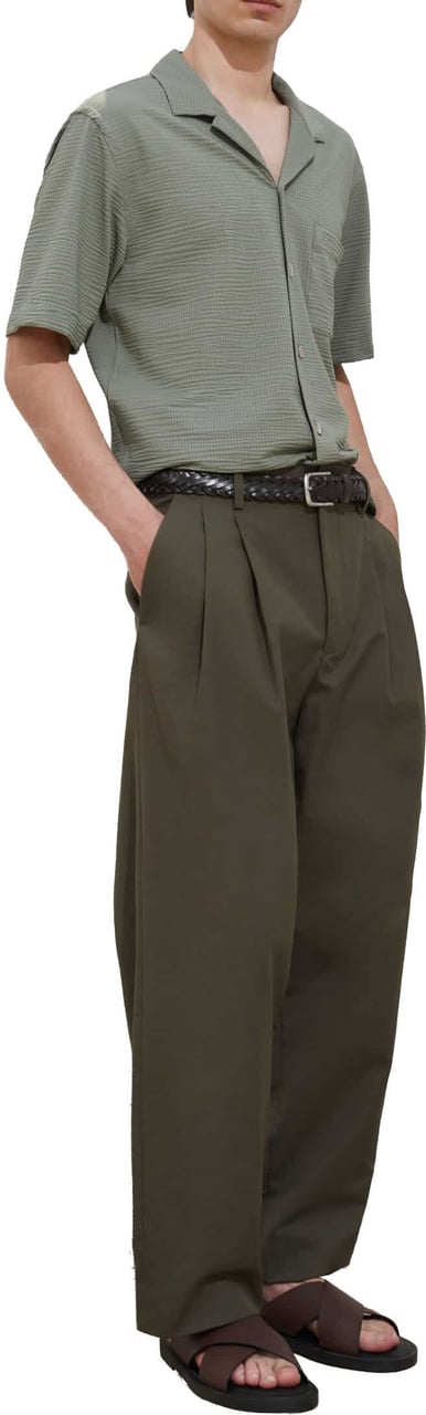 Xacus Active Seersucker Shirt Green Groen