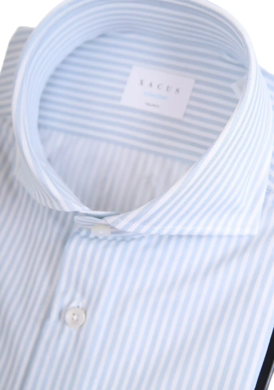 Xacus Active Tailor Linnen Look Stripe Bl Blauw
