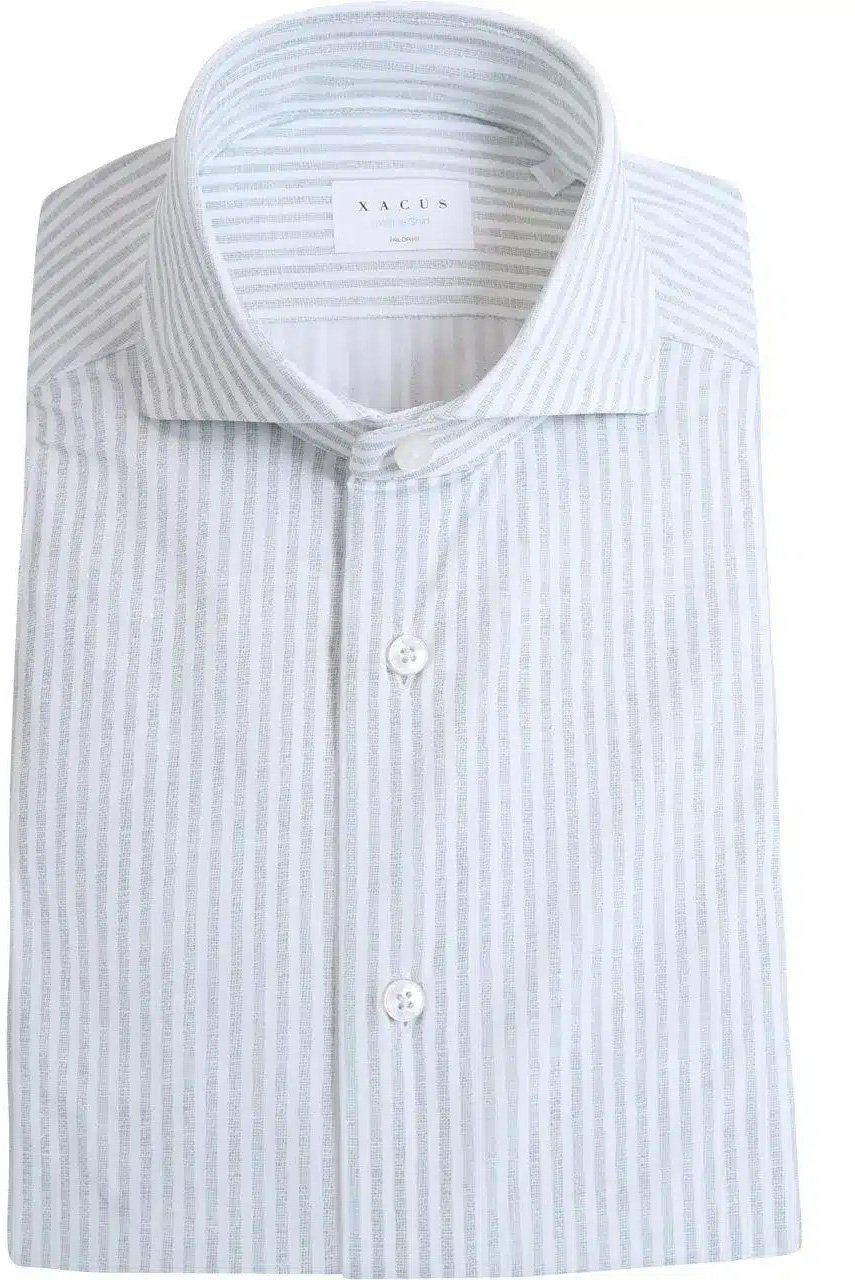 Xacus Active Tailor Linnen Look Stripe Gr Groen