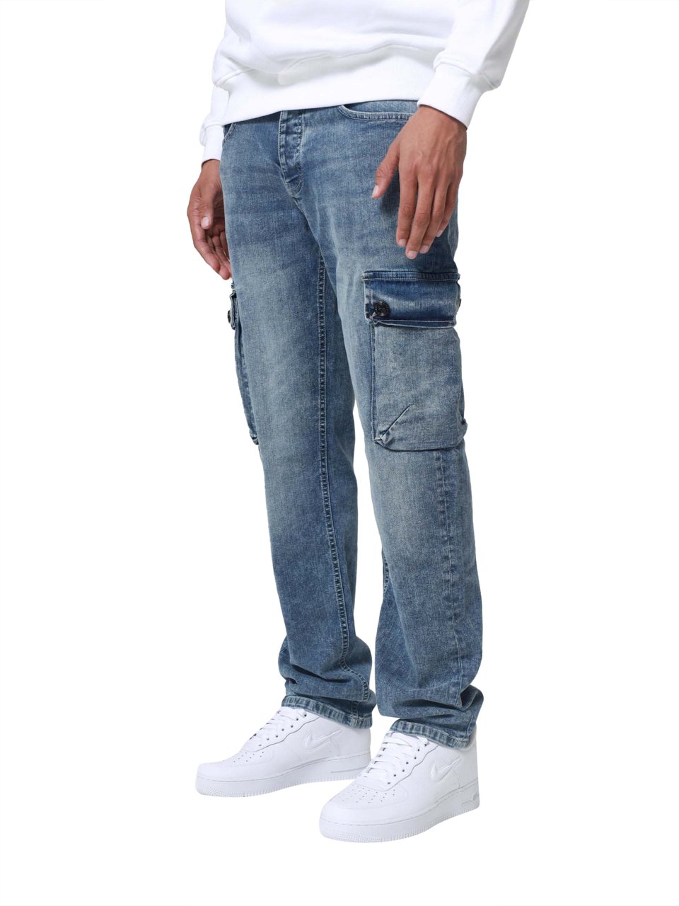XPLCT Studios Cargo Jeans | Sandwash Divers