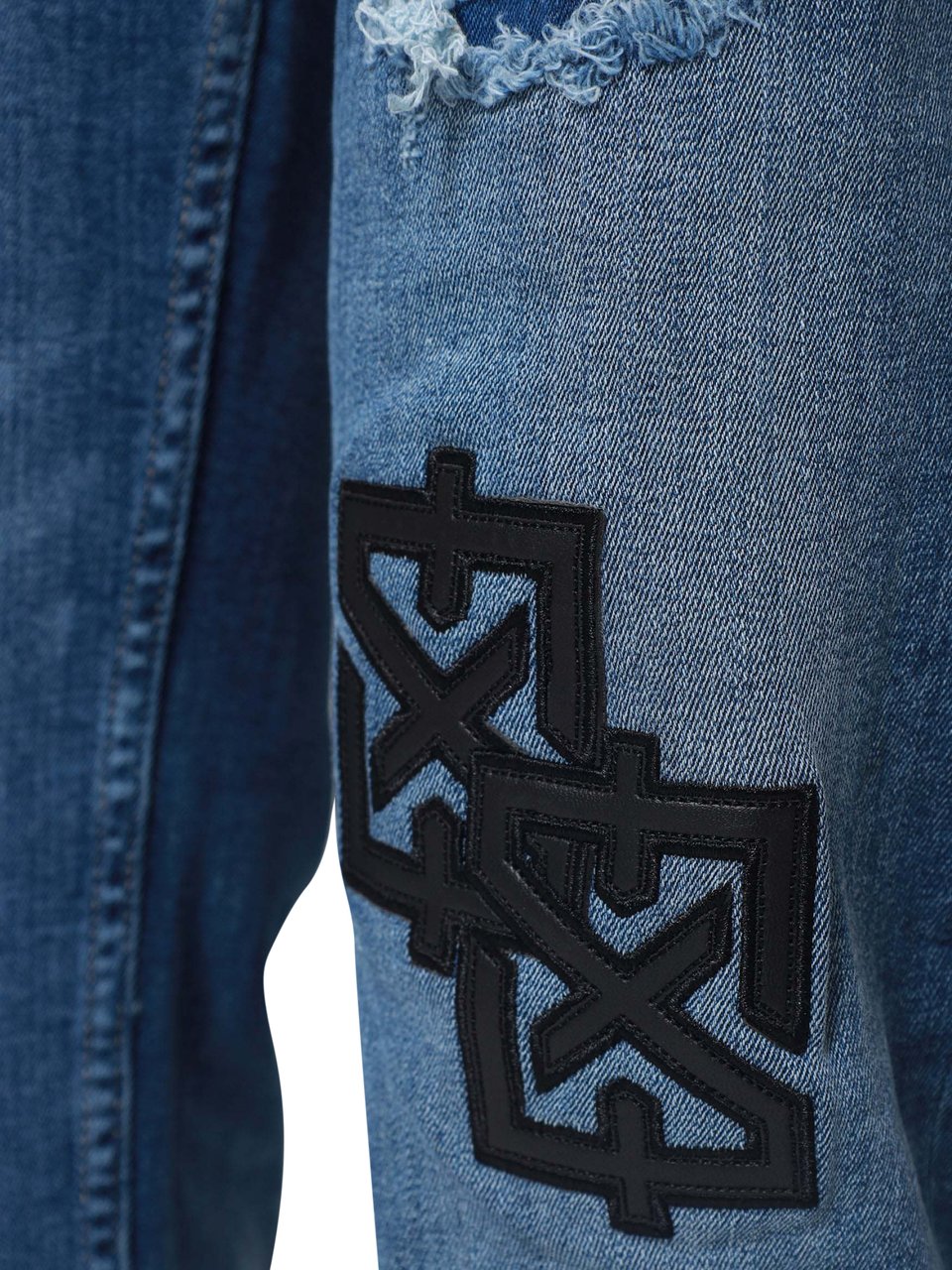 XPLCT Studios Patch Jeans | Blue Blauw