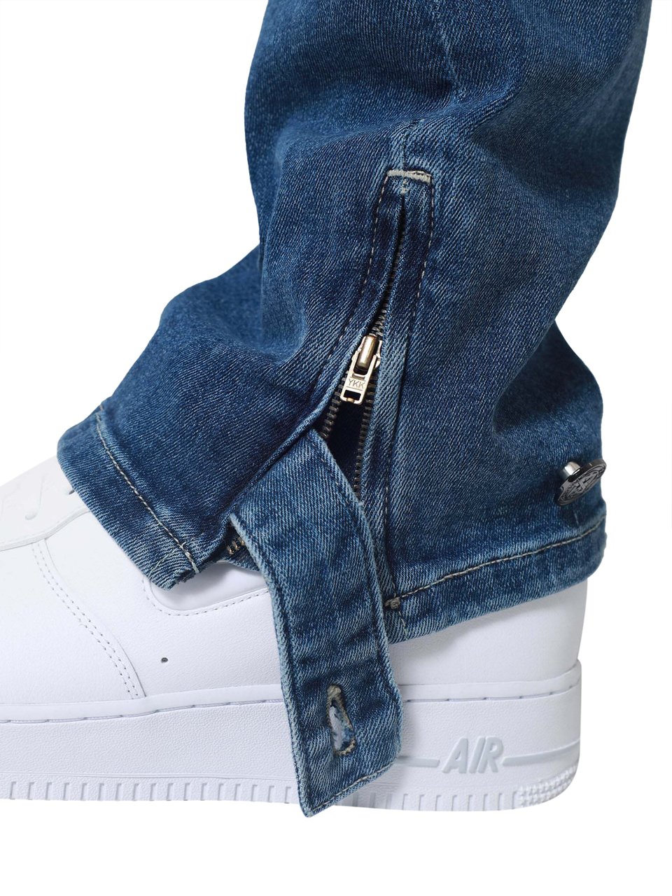 XPLCT Studios Patch Jeans | Blue Blauw