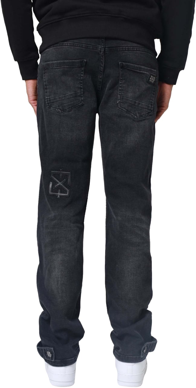 XPLCT Studios Patch Jeans | Dark grey Grijs
