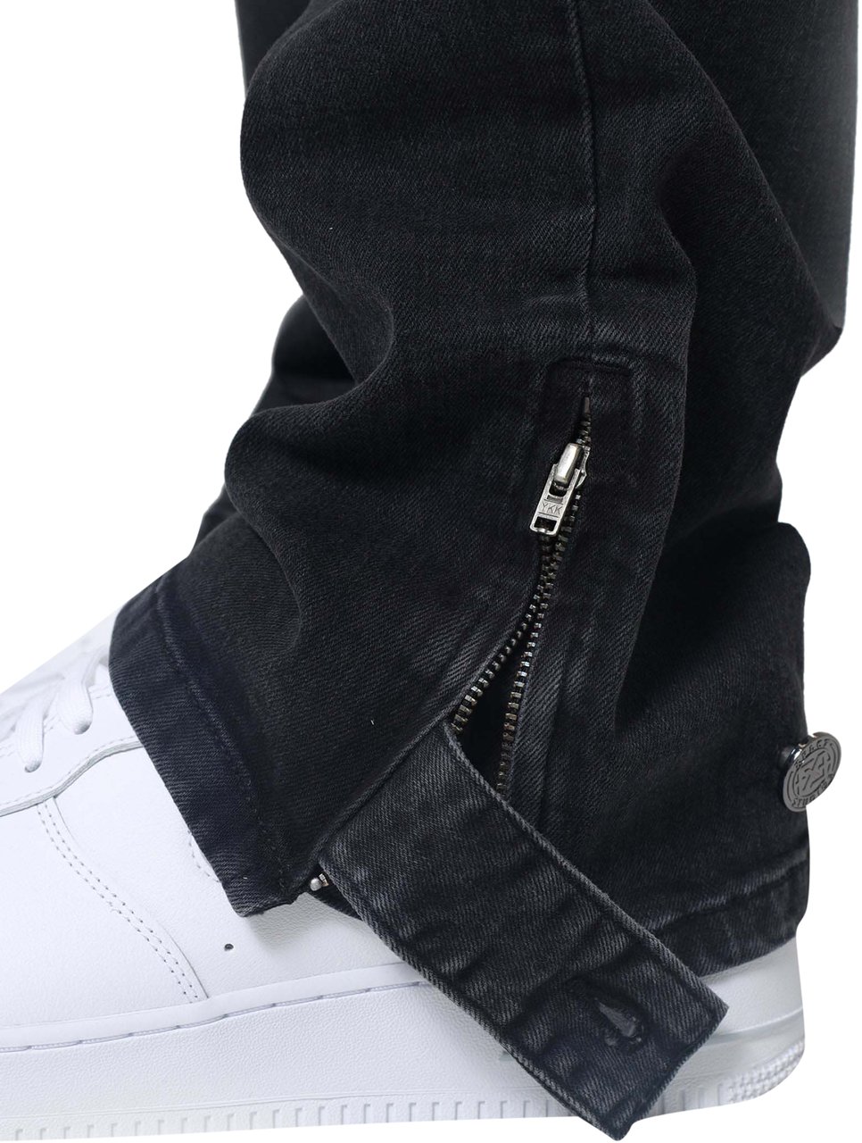 XPLCT Studios Patch Jeans | Dark grey Grijs