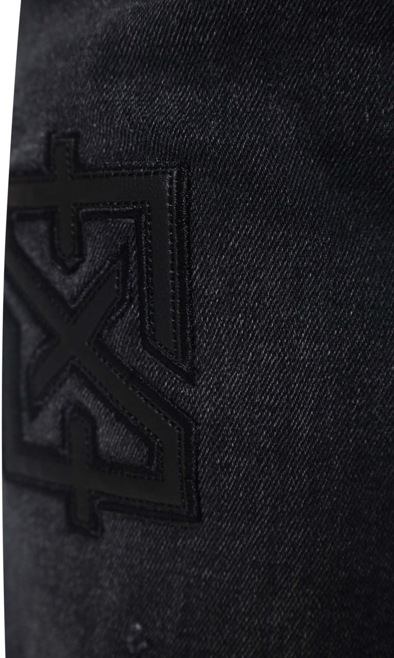 XPLCT Studios Patch Jeans | Dark grey Grijs