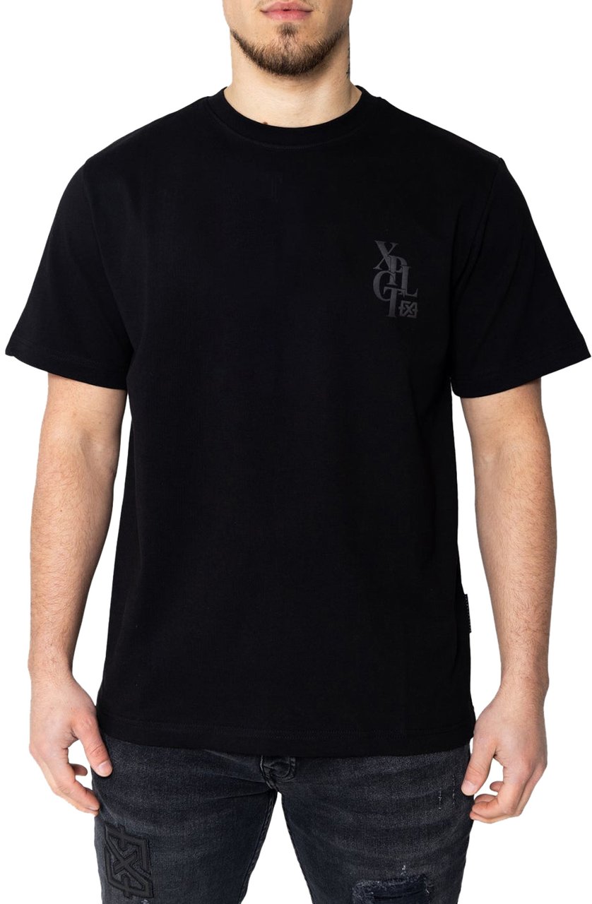 XPLCT Studios Letter Tee | Black Zwart