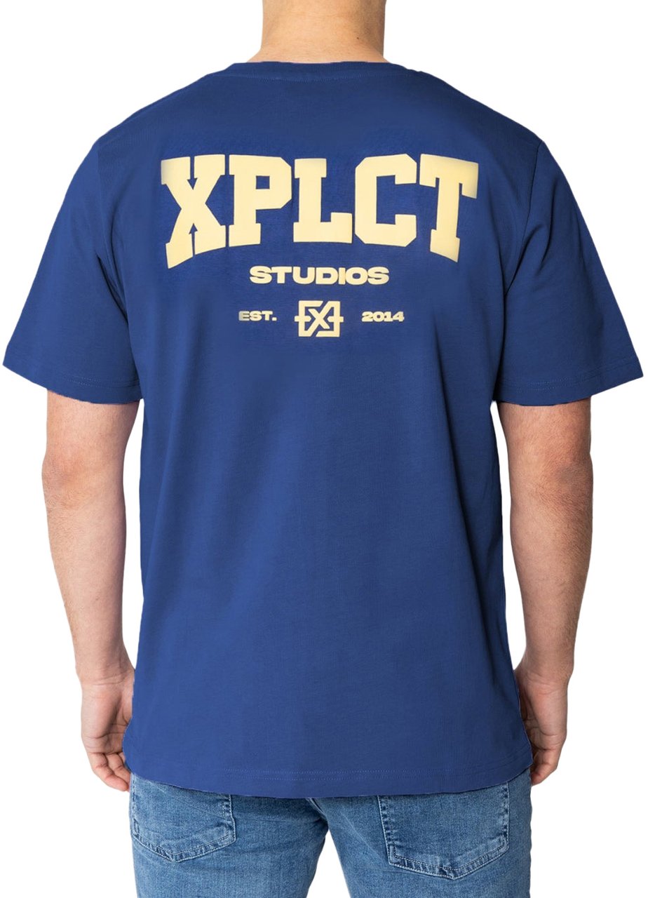 XPLCT Studios Community tee | Navy Blauw
