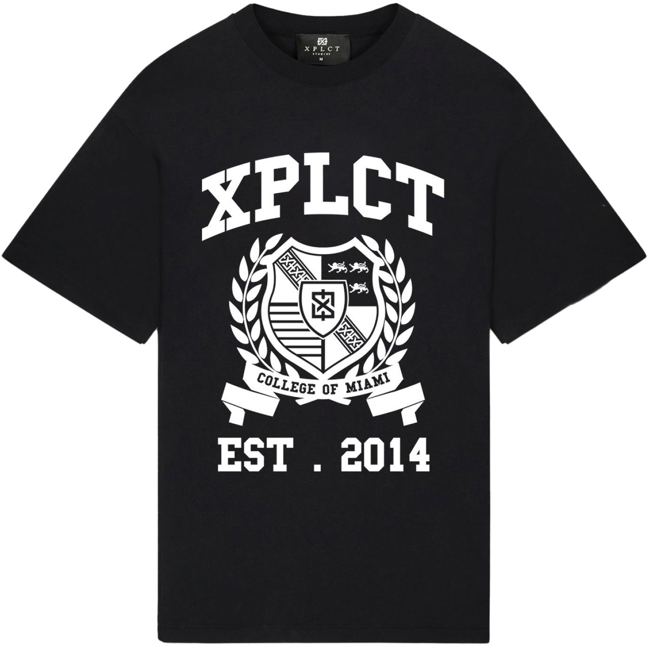 XPLCT Studios Uni Tee | Black Zwart