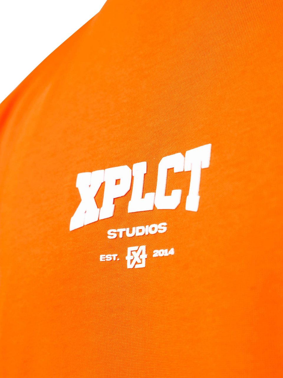 XPLCT Studios Community Tee | Orange/White Zwart