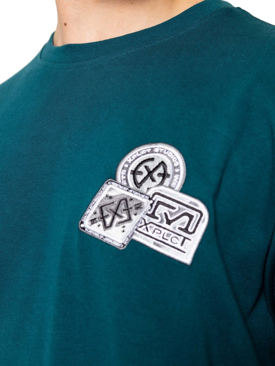 XPLCT Studios Future Tee | Green Zwart