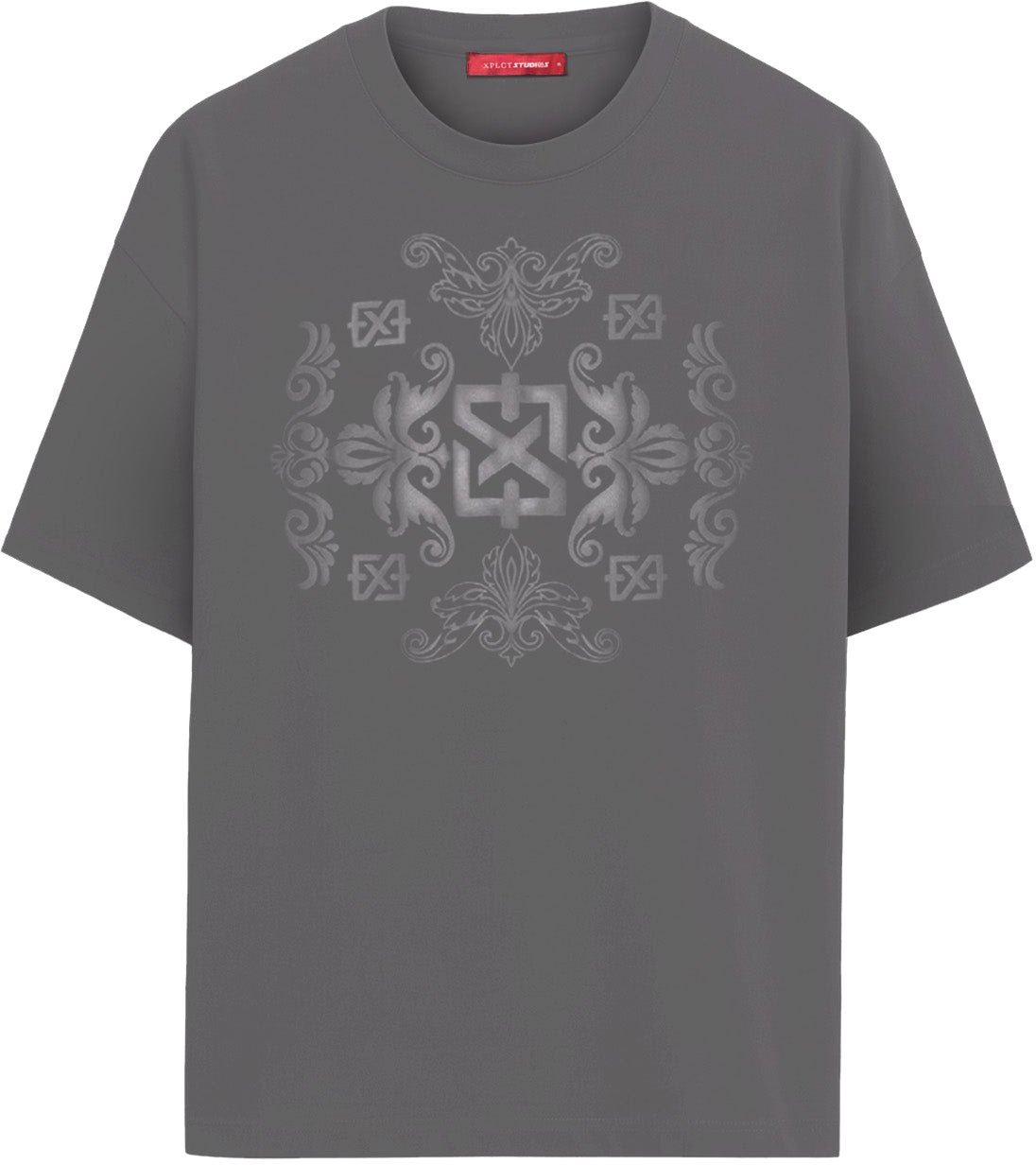 XPLCT Studios Baroque Tee | Grey Divers