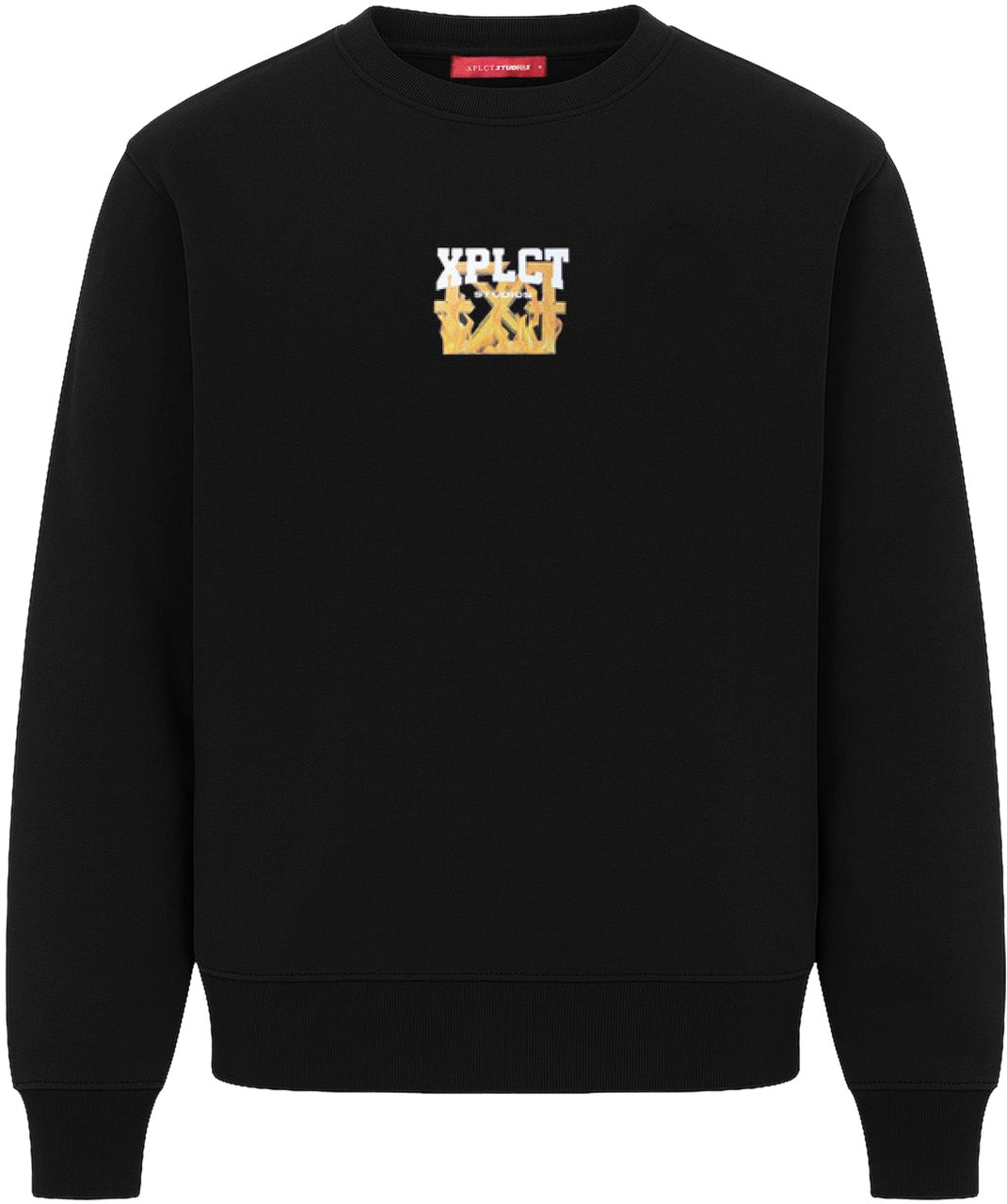 XPLCT Studios Flame Crewneck | Black Divers
