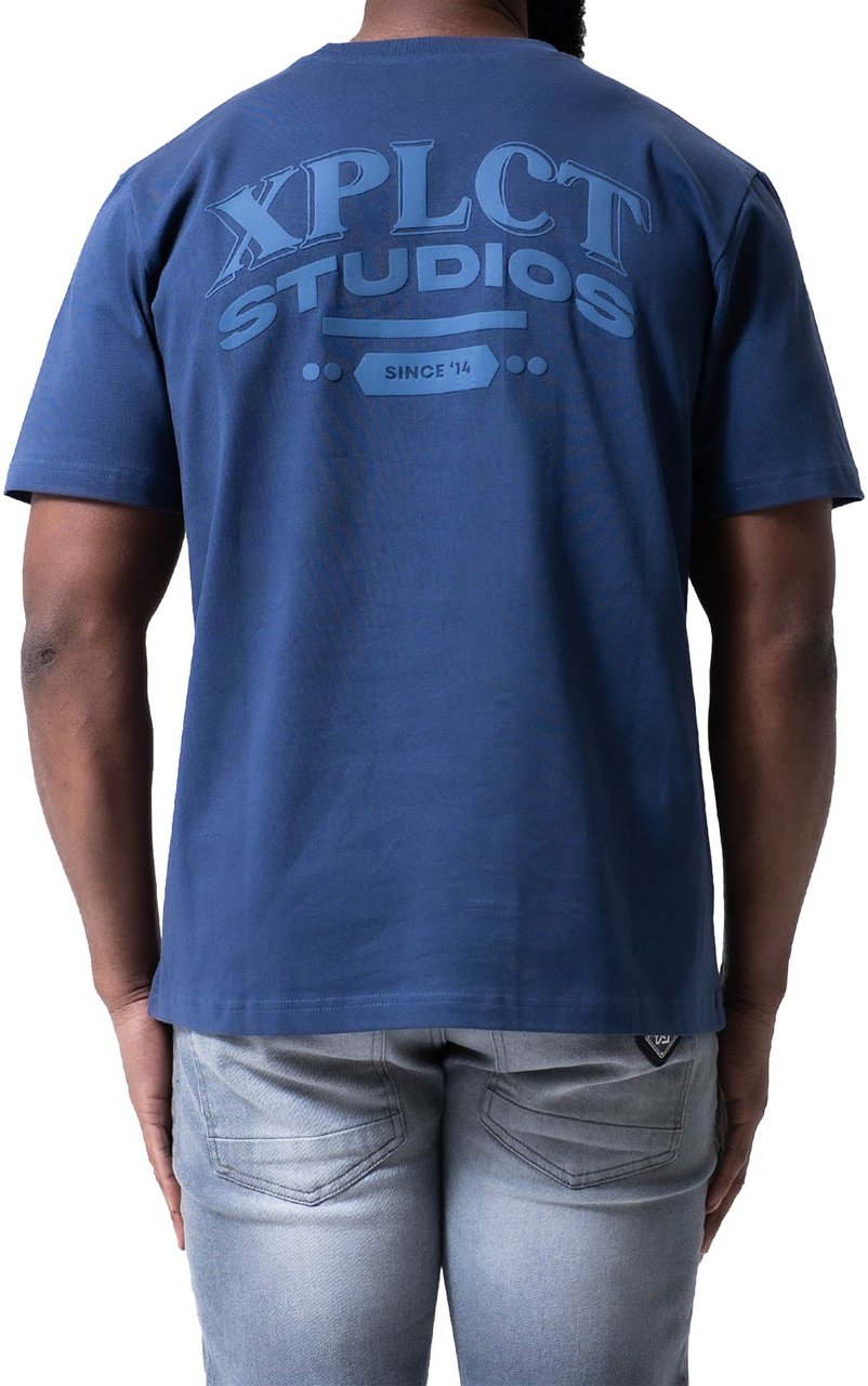 XPLCT Studios Hybrid T-Shirt Blauw
