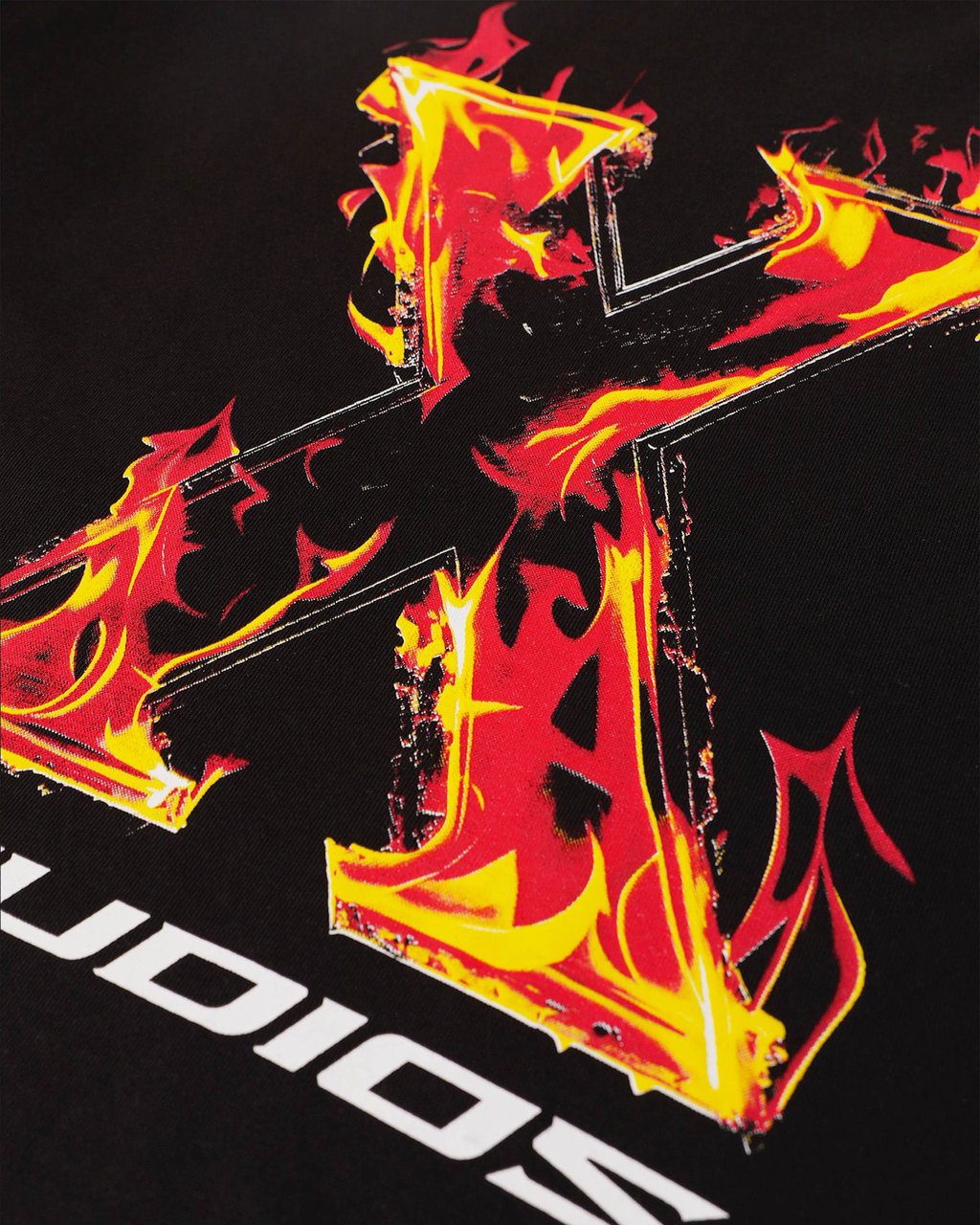 XPLCT Studios Flame T-Shirt Zwart
