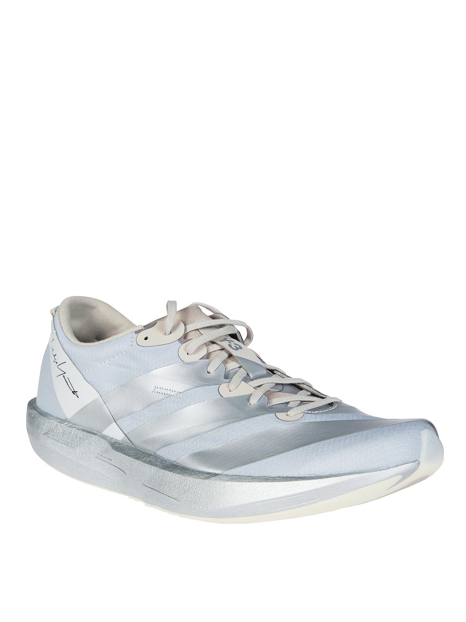 Y-3 Translucent Upper Lace Up Sneakers Wit