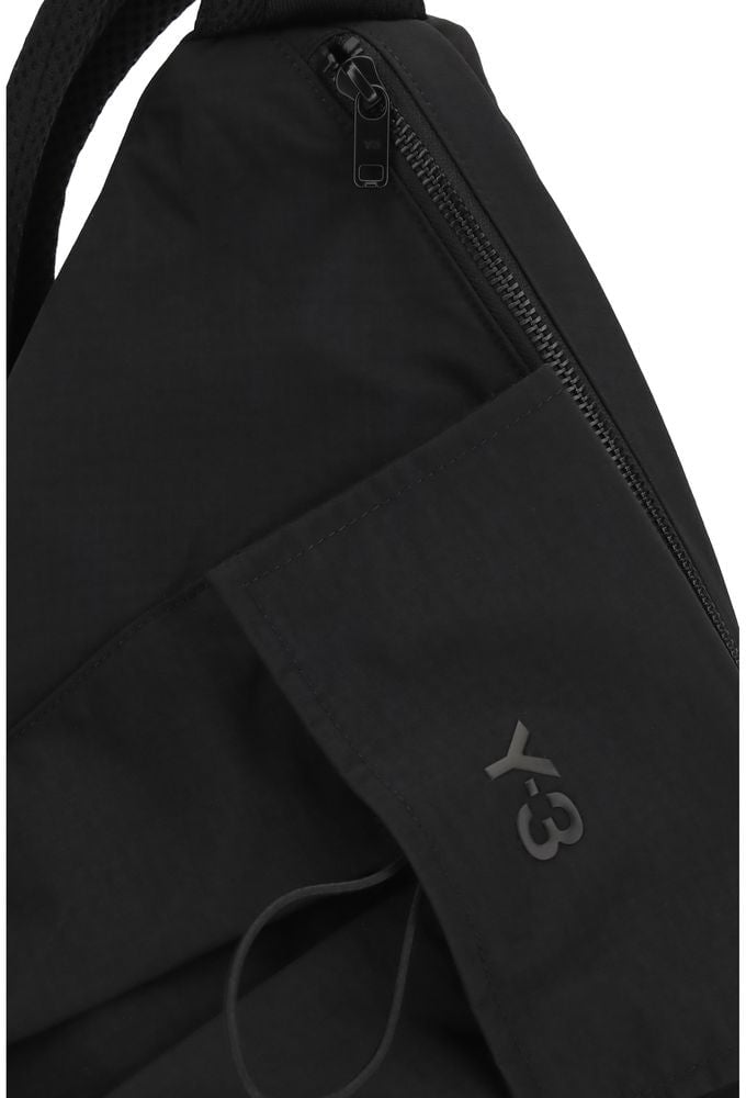 Y-3 Y-3 Black Polyamide Backpack Zwart
