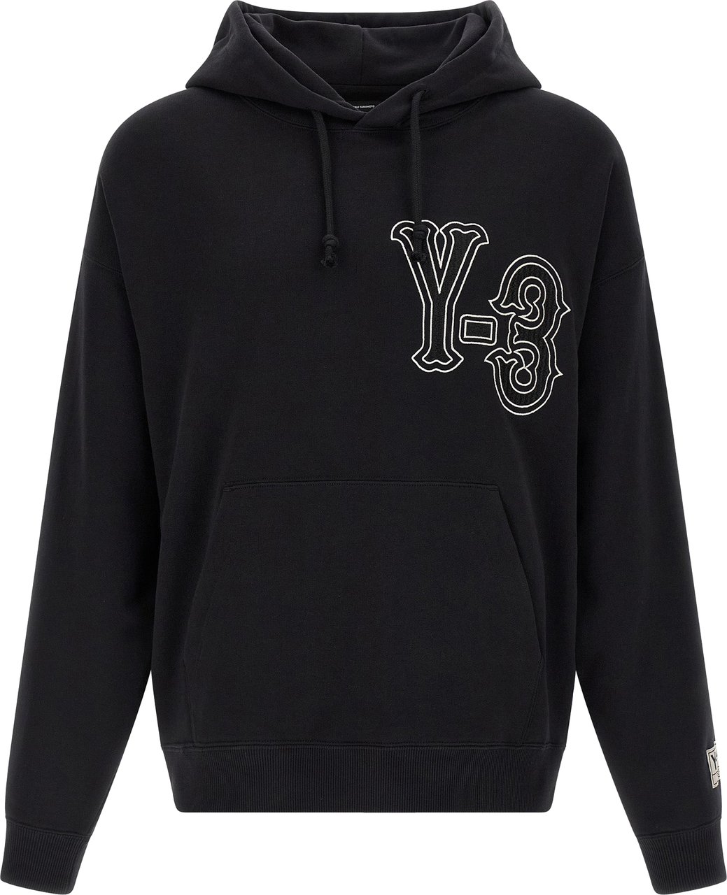 Y-3 Black Cotton Sweatshirt Zwart