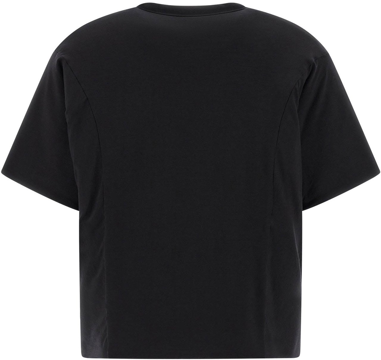 Y-3 Black Lyocell T-Shirt Zwart