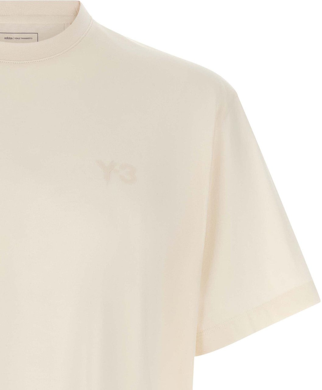 Y-3 White Cotton T-Shirt Wit