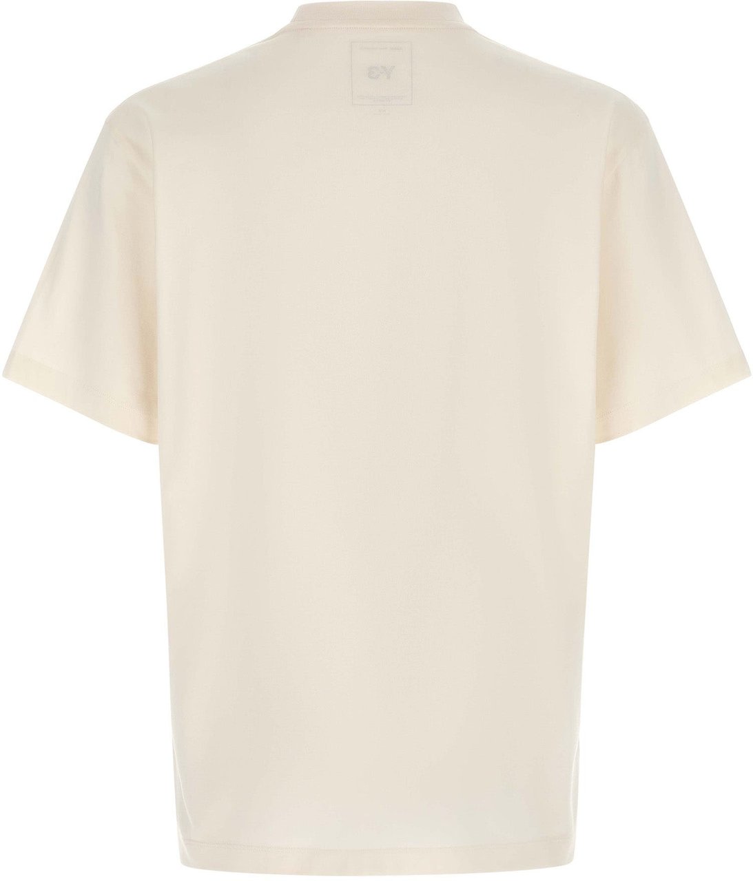 Y-3 White Cotton T-Shirt Wit