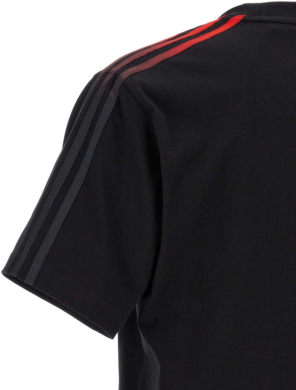 Y-3 Black Cotton T-Shirt Zwart