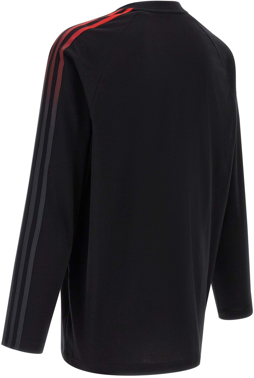 Y-3 Black Cotton T-Shirt Zwart