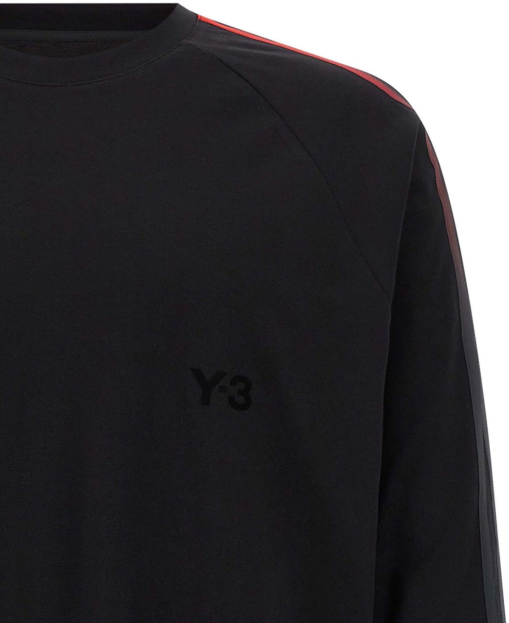 Y-3 Black Cotton T-Shirt Zwart