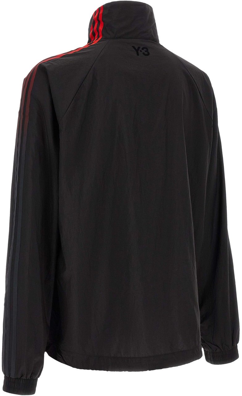 Y-3 Black Polyamide Sweatshirt Zwart