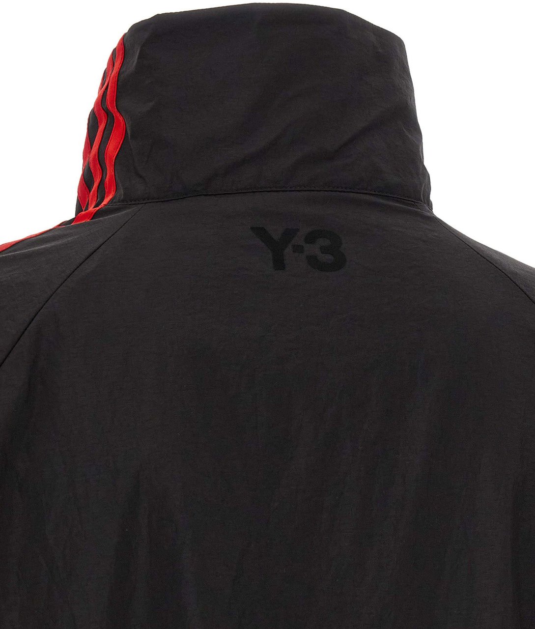 Y-3 Black Polyamide Sweatshirt Zwart