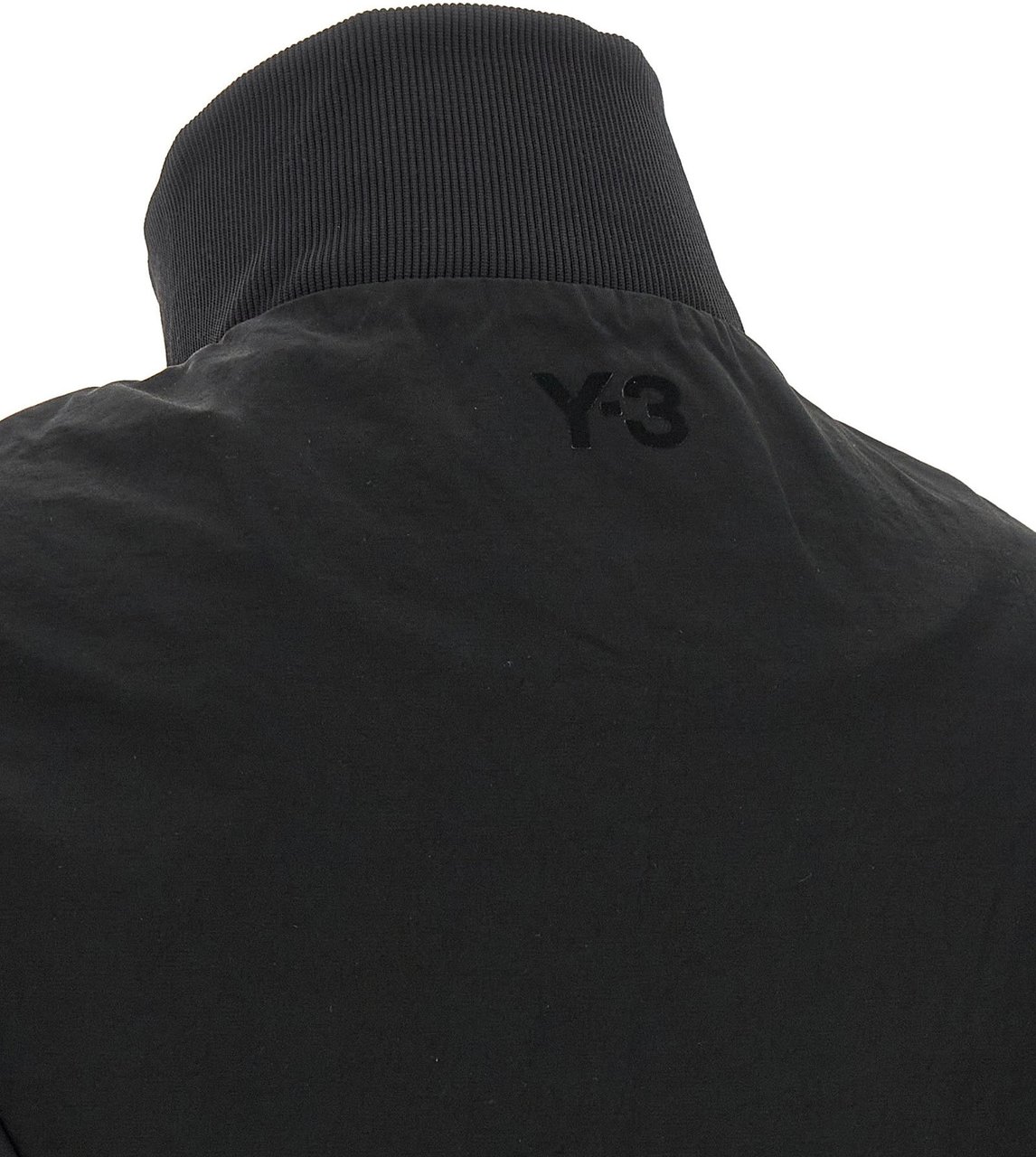 Y-3 Black Polyamide Sweatshirt Zwart