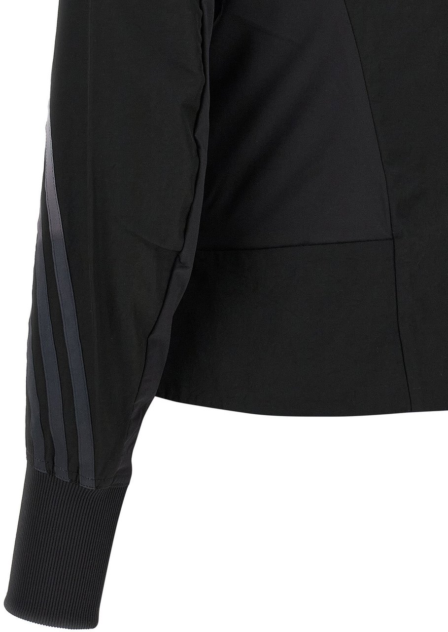 Y-3 Black Polyamide Sweatshirt Zwart