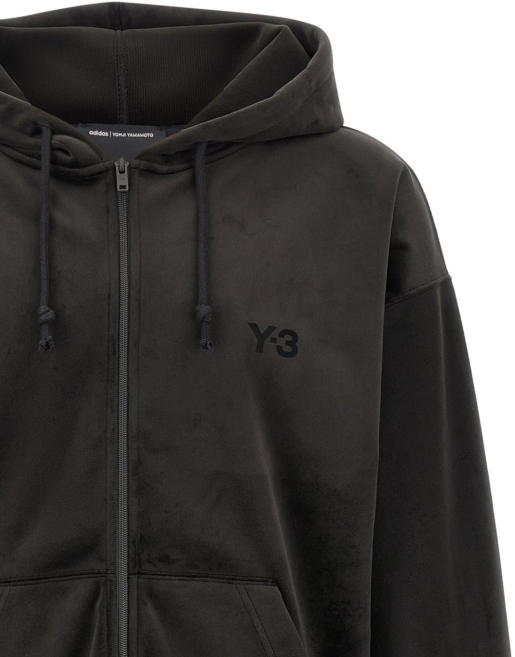 Y-3 Black Recycled Polyester Sweatshirt Zwart
