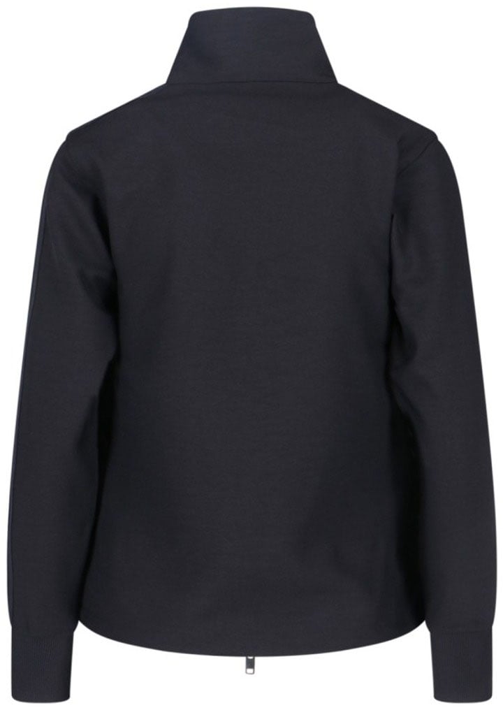 Y-3 Logo Zip Sweatshirt – Black Zwart