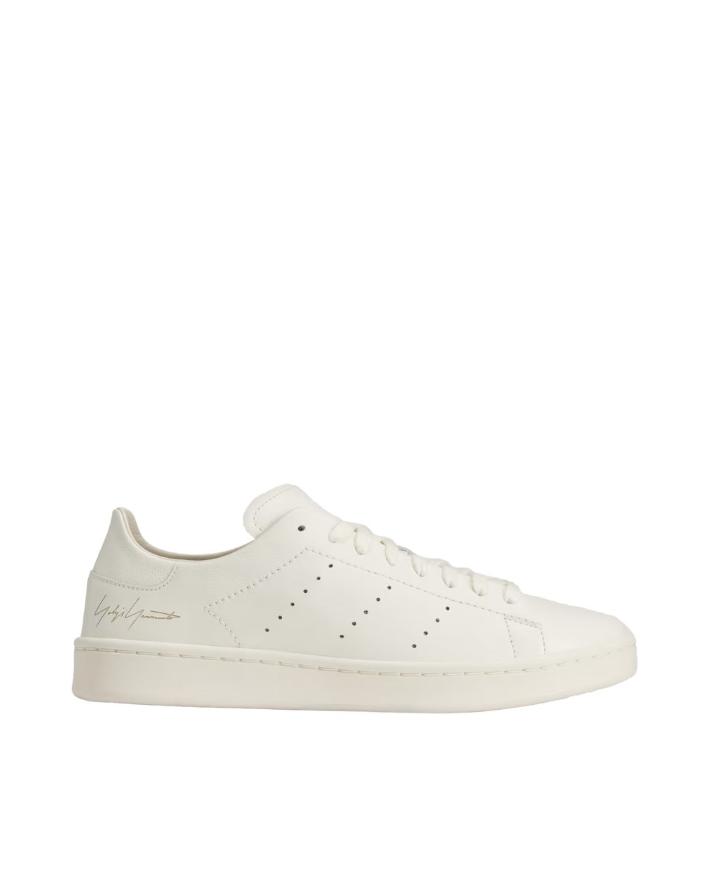 Y-3 Stan Smith Sneakers with Premium Leather Upper and Rubber Sole Wit