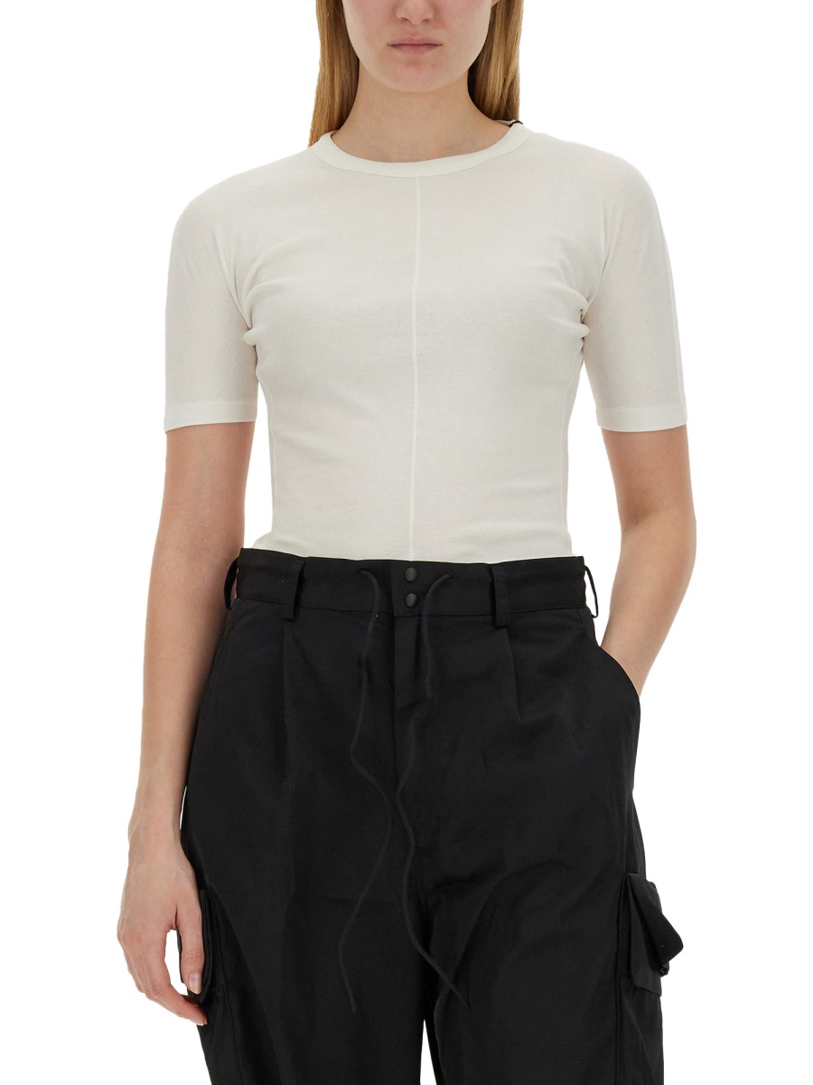 Y-3 SLIM FIT T-SHIRT Wit