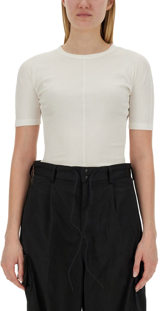Y-3 SLIM FIT T-SHIRT Wit
