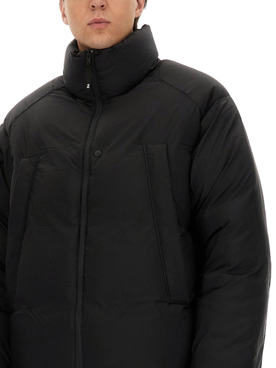 Y-3 PADDED JACKET Zwart