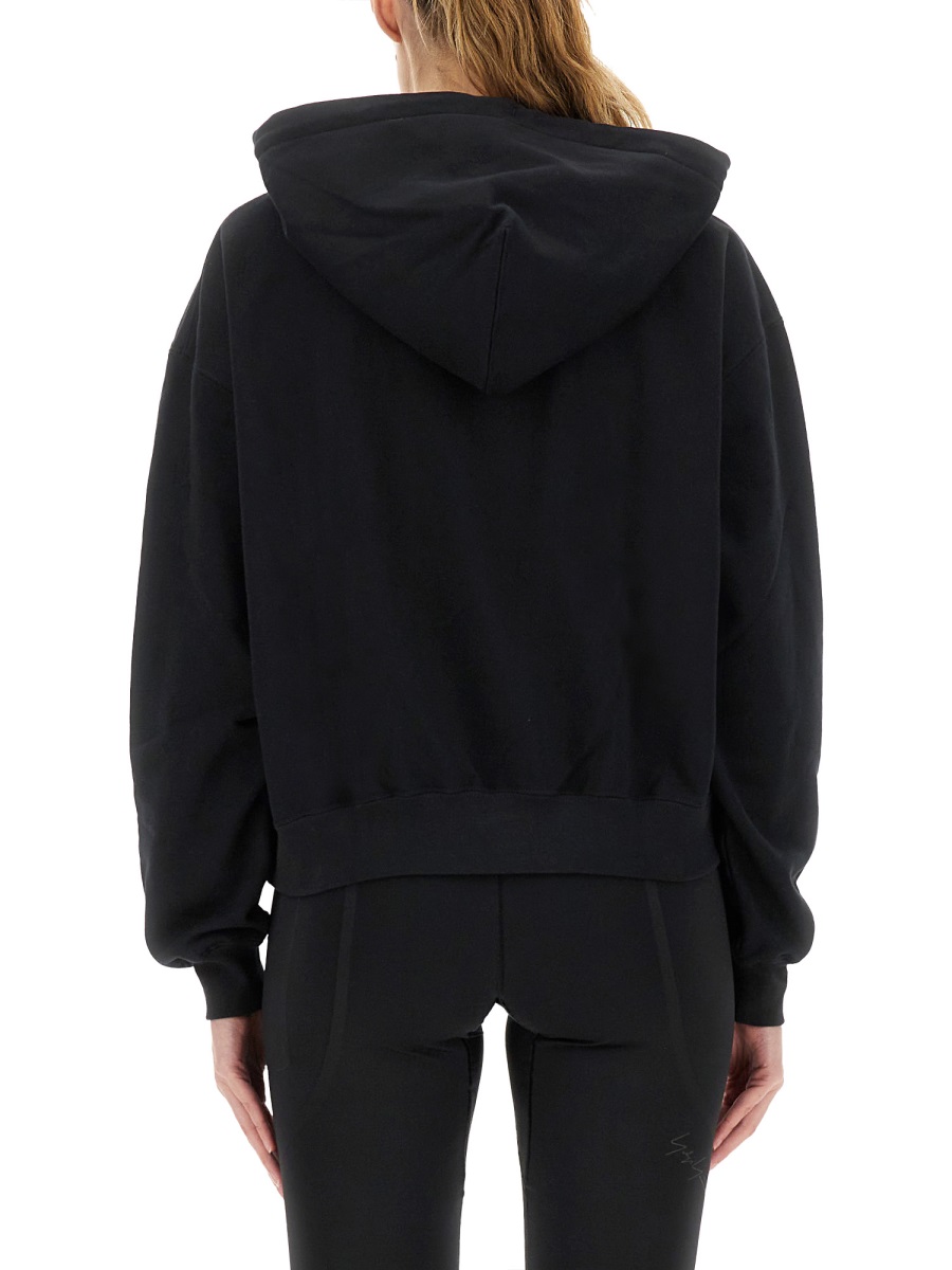 Y-3 HOODIE WITH MATCHING LOGO Zwart