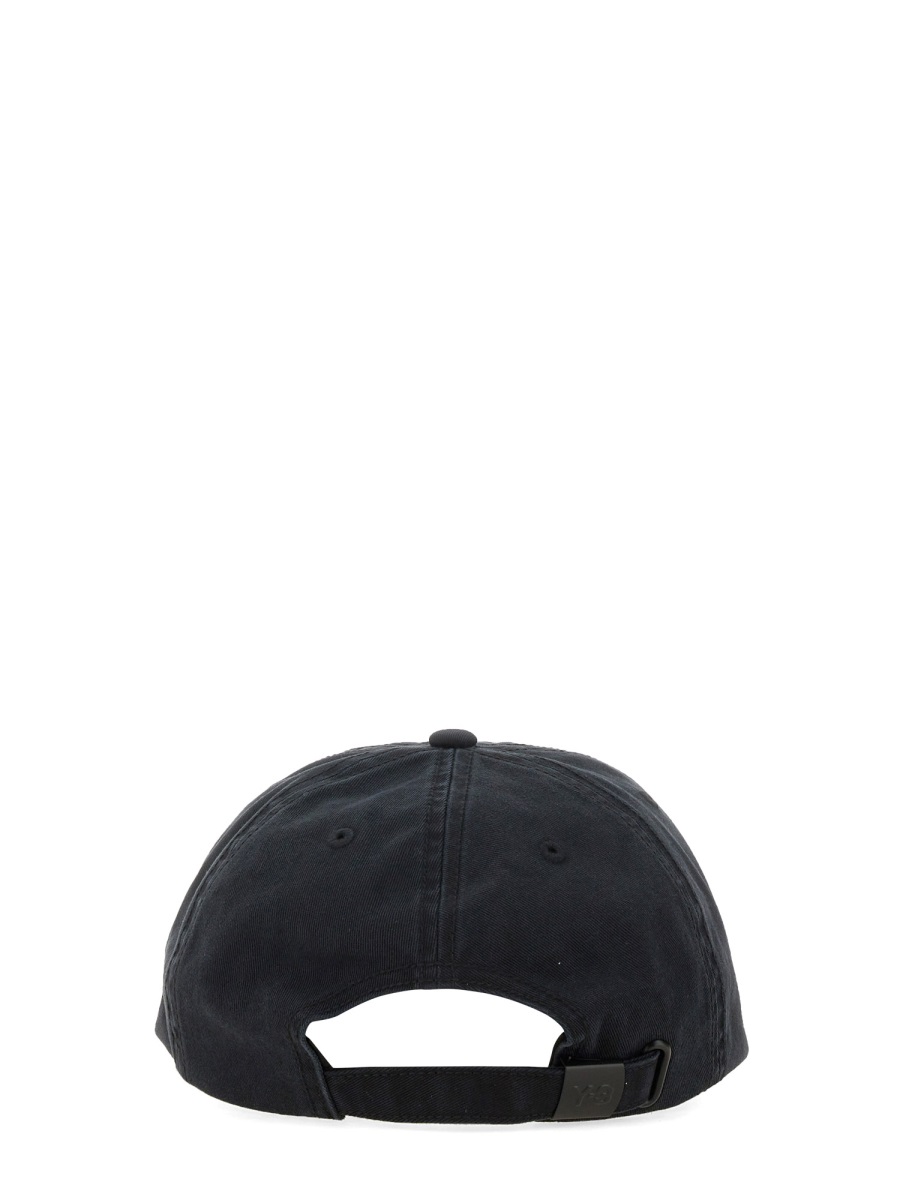 Y-3 BASEBALL HAT WITH LOGO Zwart