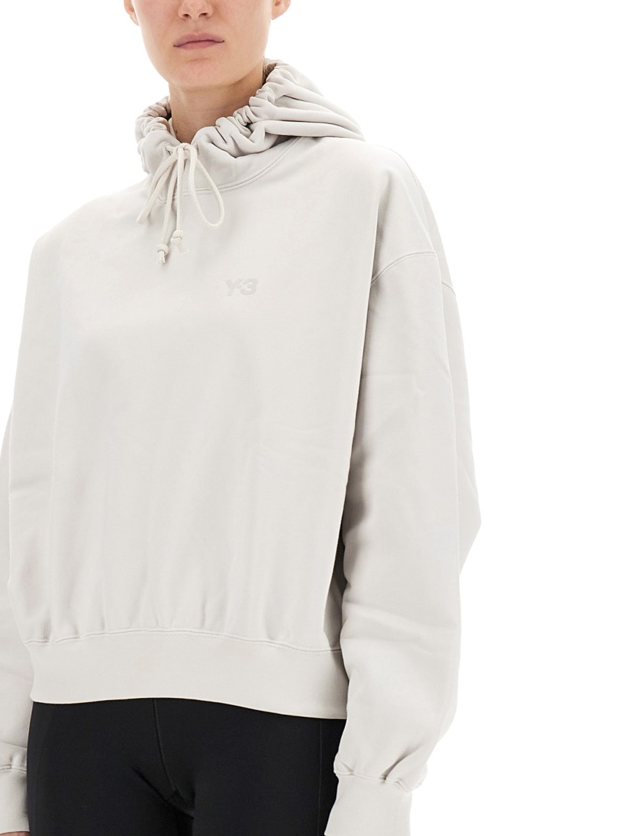Y-3 HOODED SWEATSHIRT WITH LOGO Wit
